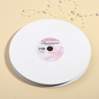 Лента бархатная, с серебряным люрексом, 10 мм, 18 &plusmn; 1 м, цвет белый №01