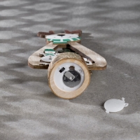 Светодиодная фигура &laquo;Олень&raquo; 12 &times; 18 &times; 6 см, дерево, батарейки CR2032х1 (в комплекте), свечение тёплое белое