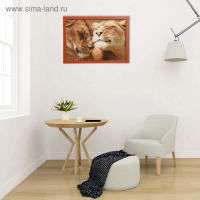 Гобеленовая картина "Верность" 69*53 см рамка МИКС