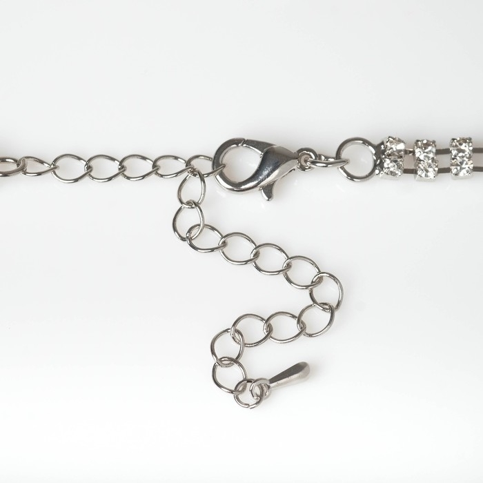 Чокер &laquo;Лёд&raquo; манящий, цвет белый в серебре, 50 см