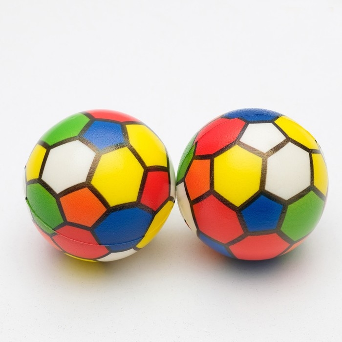 Мячик зефирный "Мультицвет", 6,3 см, микс цветов