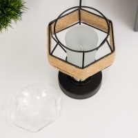 Аромасветильник "Ортико" G9 сенсорный черный 14х14х23см RISALUX