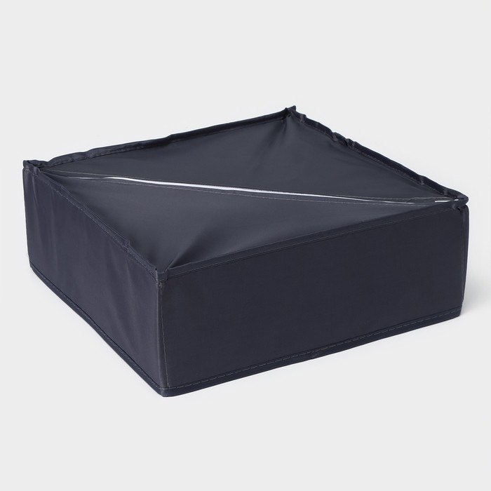 Органайзер для хранения белья LaDо́m, 16 ячеек, 32&times;32&times;12 см, цвет графитовый