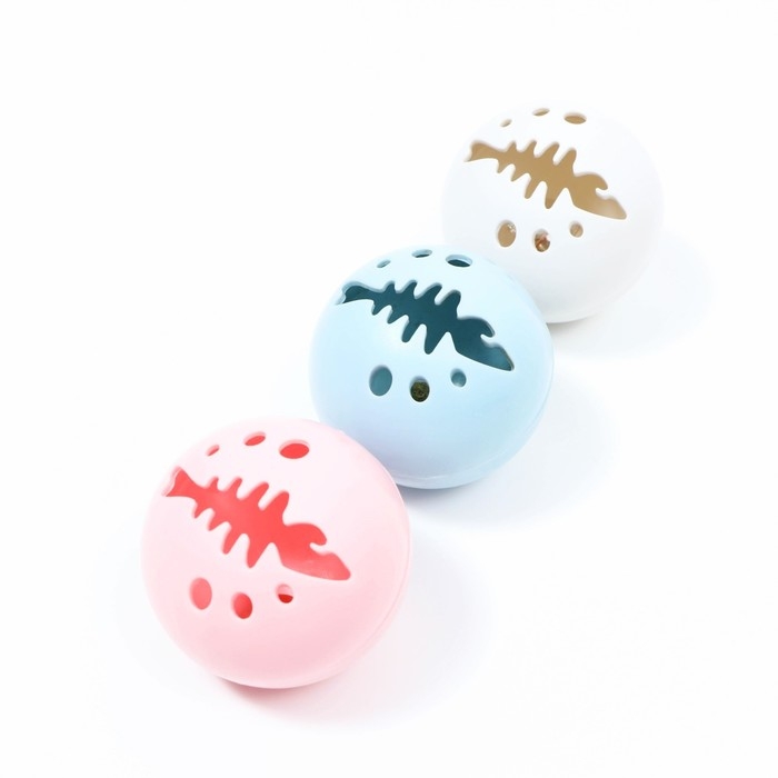 Набор игрушек для кошек, 3 мяча Набор игрушек для кошек, 3 мяча