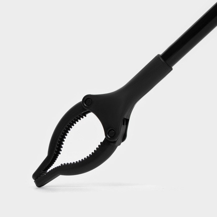 Захват для мусора, 9&times;96 см, пластиковые держатели, цвет чёрный