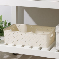 Корзина для хранения &laquo;Береста&raquo;, 7,5 л, 35&times;24,5&times;10,5 см, цвет слоновая кость