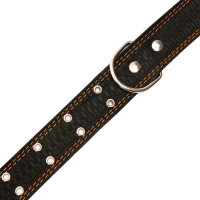 Ошейник кожаный тисненый однослойный, безразмерный, 74 х 4,5 см, ОШ 35-65 см, микс цветов Ошейник кожаный тисненый однослойный, безразмерный, 74 х 4,5 см, ОШ 35-65 см, микс цветов