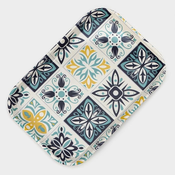 Поднос пластиковый прямоугольный Доляна &laquo;Самобранка&raquo;, 30&times;21&times;1,8 см, рисунок МИКС