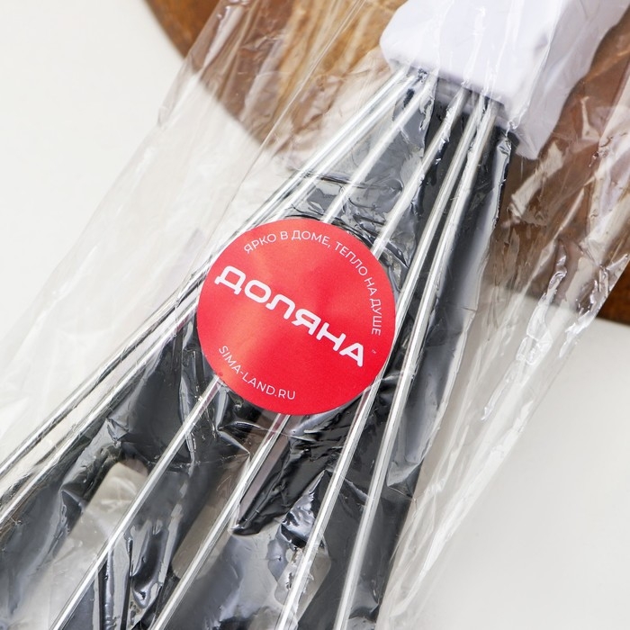 Лопатка двойная Доляна &laquo;Помощник&raquo;, 30 см, с держателем