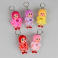 Куколка-брелок &laquo;Девочка&raquo;, рюшечки, цвета МИКС