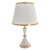 Настольная лампа "Елизавета" E27 40Вт бело-золотой 25х25х37 см RISALUX Настольная лампа "Елизавета" E27 40Вт бело-золотой 25х25х37 см RISALUX