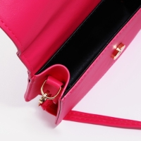 Сумка детская для девочки на молнии, длинный ремень, цвет малиновый