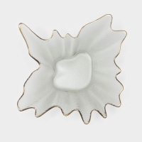 Тарелка стеклянная &laquo;Рени&raquo;, 28&times;8 см, цвет серый