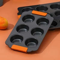 Форма для выпечки Magistro &laquo;French Bakery. Круг&raquo;, 30,5&times;18&times;3 см, 6 ячеек, антипригарное покрытие