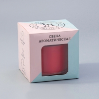 Свеча ГИГАНТ ароматическая в стакане "Сладкая земляника", соевый воск, 10х10 см