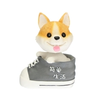 Собачка на панель авто, качающая головой, вельш-корги Собачка на панель авто, качающая головой, вельш-корги