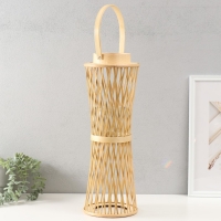 Подсвечник дерево на 1 свечу "Лоза крест-накрест" натуральный 12х18х51 см Подсвечник дерево на 1 свечу "Лоза крест-накрест" натуральный 12х18х51 см