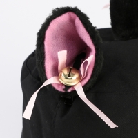 Панама детская для девочки &laquo;Кошка&raquo;, цвет чёрный, р-р 54