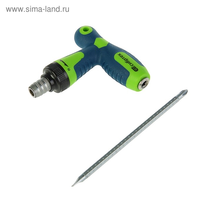 Отвёртка 2 в 1 Отвёртка 2 в 1 "СИБРТЕХ", CrV, Т-образная, реверсивная, комбинированная