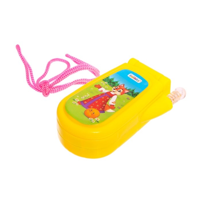 Музыкальный телефончик &laquo;Сказка&raquo;, русская озвучка, световые эффекты, работает от батареек, МИКС