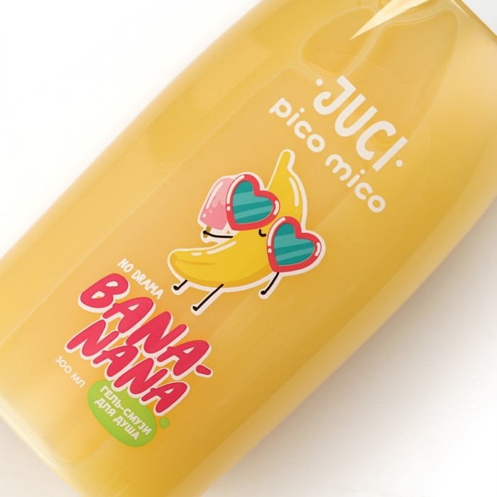 Гель для душа Banana, 300 мл, аромат банана, PICO MICO