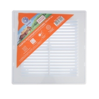 Решетка вентиляционная "КосмоВент" ЛР200, 200 х 200 мм, с сеткой, разъемная