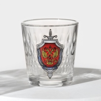 Набор питьевой &laquo;Герб ФСБ&raquo;, стеклянный, 7 предметов: графин 500 мл, 6 стопок 50 мл