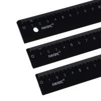 Набор линеек 3 штуки, Calligrata 15/20/30 см непрозрачные, чёрные Набор линеек 3 штуки, Calligrata 15/20/30 см непрозрачные, чёрные