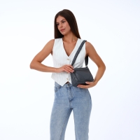 Сумка женская на молнии, цвет серый Сумка женская на молнии, цвет серый