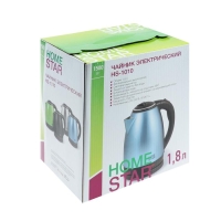 Чайник электрический HOMESTAR HS-1010, металл, 1.8 л, 1500 Вт, синий
