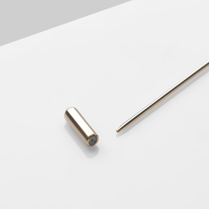 Булавка &laquo;Лиса&raquo;, 5 см, цвет белый в золоте