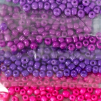 Бисер круглый 6/0 "Оттенки заката" 8 цветов х 10 гр