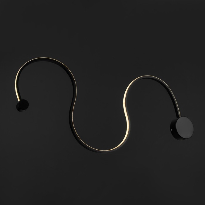 Бра "Изгиб" LED 28Вт 4000К черный