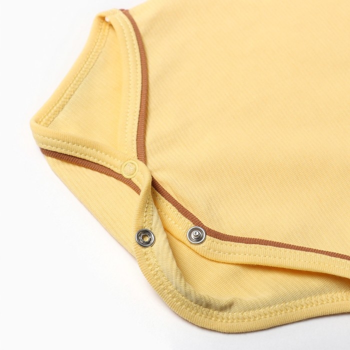 Комплект детский (3 предмета), цвет жёлтый, рост 62 см