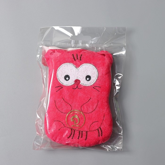 Мочалка для тела детская Доляна &laquo;Котики&raquo;, цвет МИКС