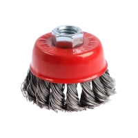 Щетка металлическая для УШМ ЛОМ, крученая проволока, "чашка", М14, 65 мм Щетка металлическая для УШМ ЛОМ, крученая проволока, "чашка", М14, 65 мм