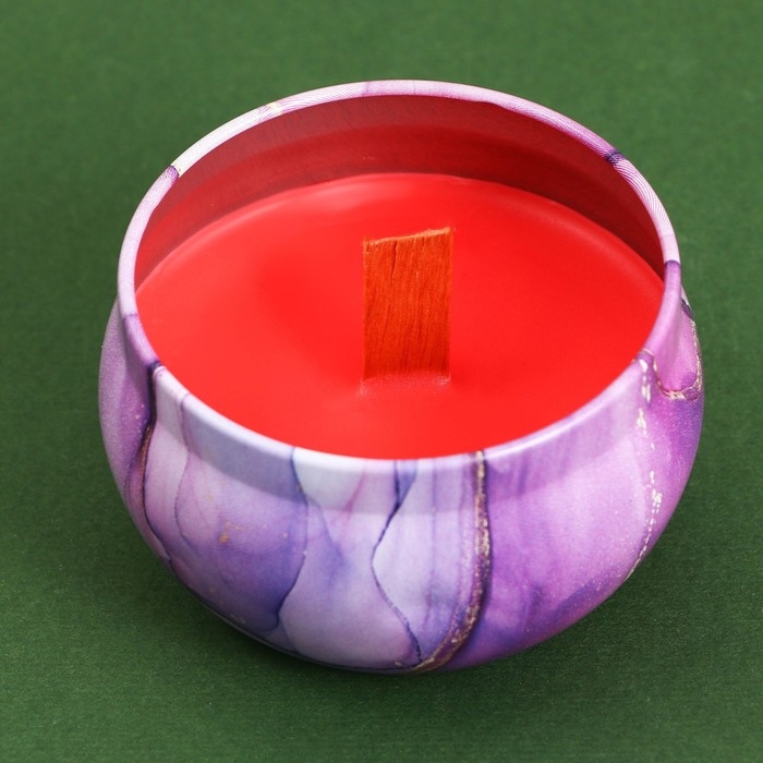 Ароматическая свеча из соевого воска &laquo;Дом волшебства&raquo;, аромат роза, 6 х 6 х 4 см.