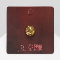 Значок «Сердце», цвет красный в золоте Значок «Сердце», цвет красный в золоте