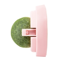 Игрушка для кошек из кошачьей мяты "Вращающийся шарик" на основании, 5 х 4 см, розовая