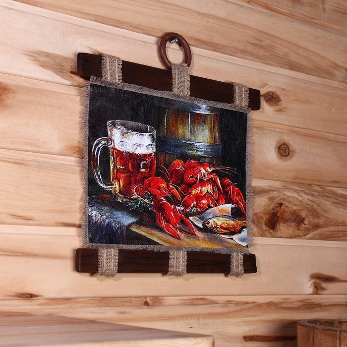 Сувенир свиток "Раки и пиво"