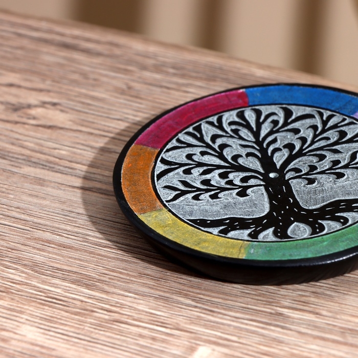 Подставка под благовония Подставка под благовония "Древо" камень 10 см