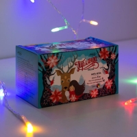 Гирлянда &laquo;Нить&raquo; 5 м с насадками &laquo;Игла&raquo;, IP20, прозрачная нить, 50 LED, свечение мульти, 8 режимов, 220 В