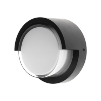 Светильник фасадный &laquo;Сити&raquo;, FSD-048, 10 Вт, 3000К, круг, IP65, 220 В, пластик, черный