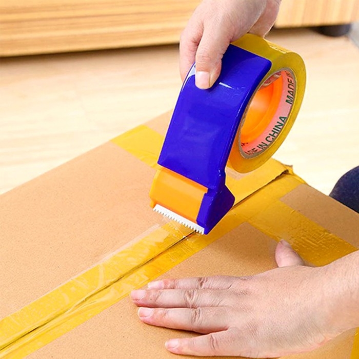 Диспенсер для скотча ЛОМ, пластиковый корпус, 48 мм Диспенсер для скотча ЛОМ, пластиковый корпус, 48 мм