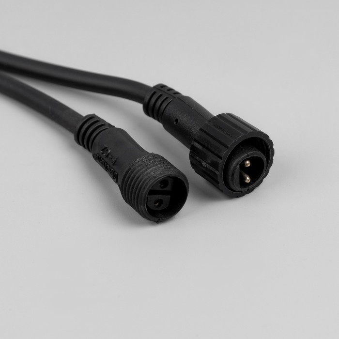 Гирлянда &laquo;Клип-лайт&raquo; 3 нити по 20 м, IP44, УМС, тёмная нить, 399 LED, свечение тёплое белое, мерцание, 24 В