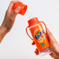 Бутылочка для кормления Fantic, классическое горло, от 0 мес, 250 мл., цилиндр, с ручками