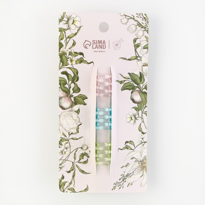 Краб для волос 3 шт. бабочки &laquo;Believe in yourself&raquo; 3 шт., 4.5 х 3 х 3 см