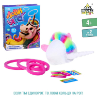 Подвижная игра &laquo;Лови на рог&raquo;, карточки и шапка единорог, от 2 игроков, 10+