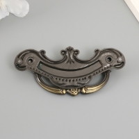 Ручка для шкатулки металл "Узоры" бронза 9х4 см