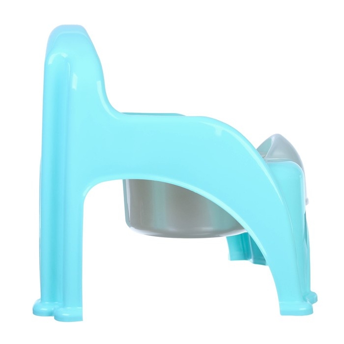 Горшок детский «Утенок» с крышкой, светло-бирюзовый / белый 310х295х280мм Горшок детский «Утенок» с крышкой, светло-бирюзовый / белый 310х295х280мм